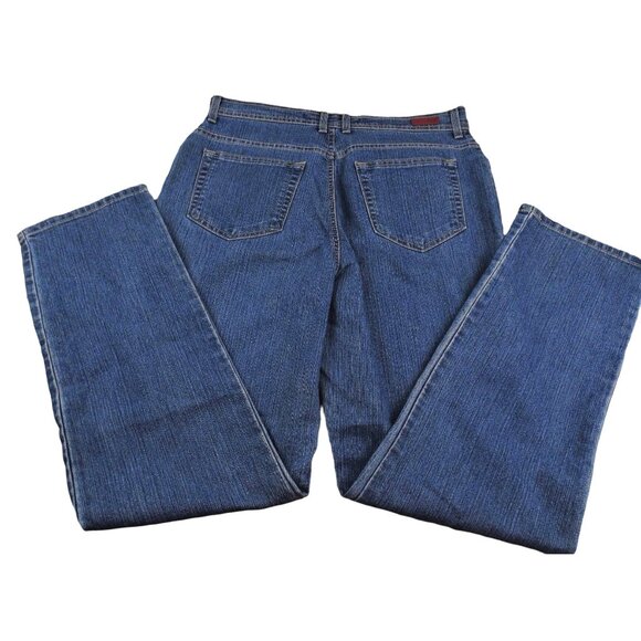 Gloria Vanderbilt Womens Blue Jeans size 12 Medium Cotton Blend JH1060 - Picture 2 of 5